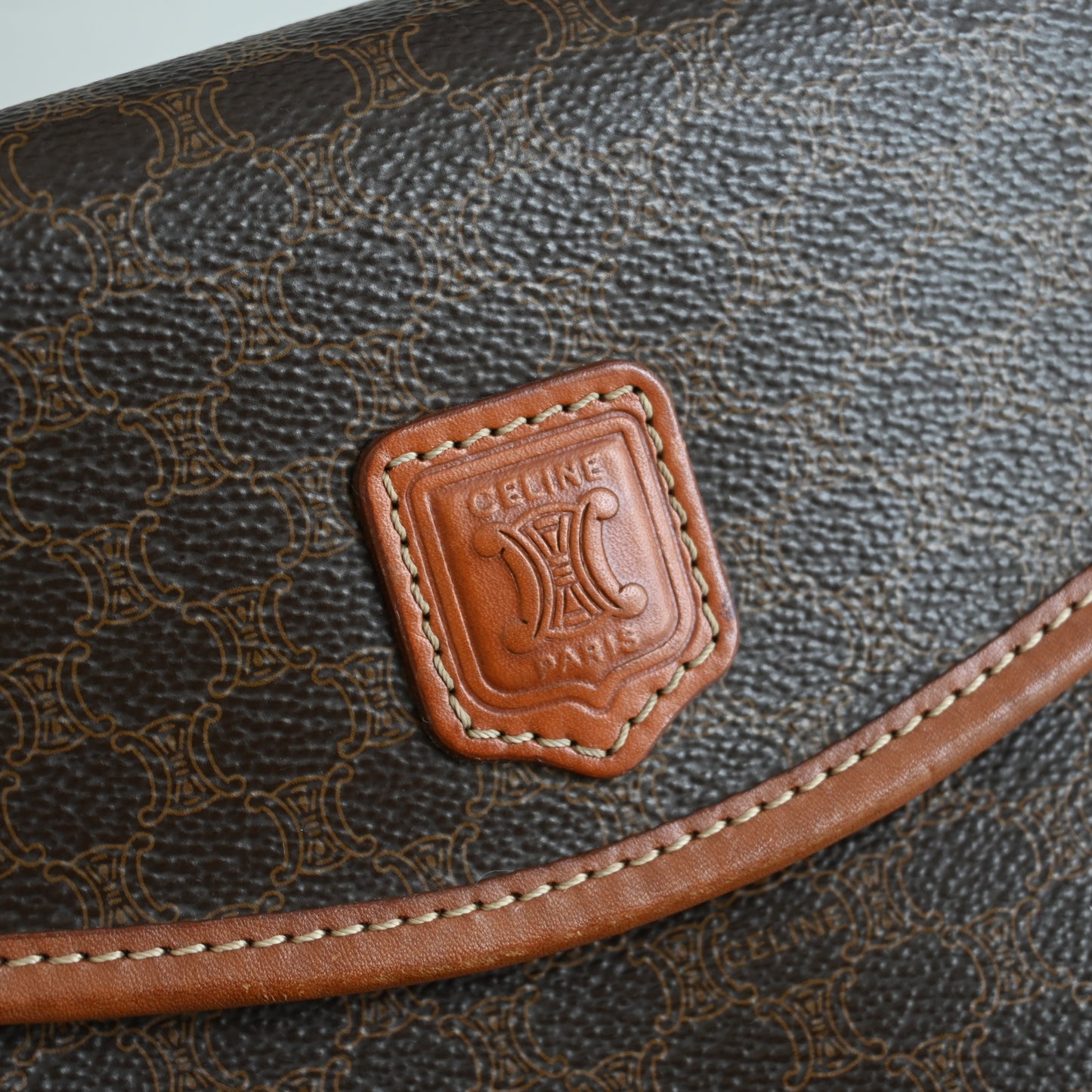 Celine Macadam Top Handle Kelly Bag