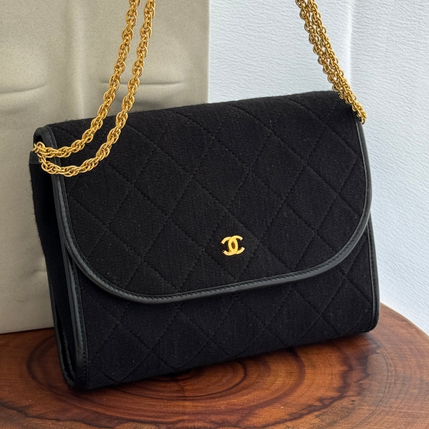 Chanel Matelasse Cotton Jersey Chain Bag