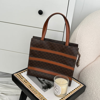 Celine Macadam Monogram Stripe Tote