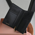 Miu Miu Metallic Foldover Wallet