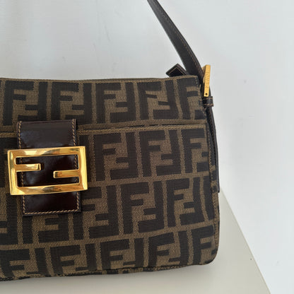 Fendi Zucca Monogram Shoulder Bag