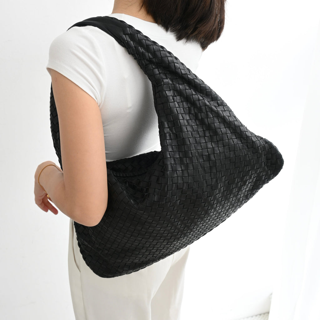 Bottega Veneta Dark Brown Hobo Bag Large