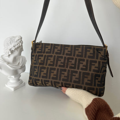 Fendi Zucca Monogram Shoulder Bag