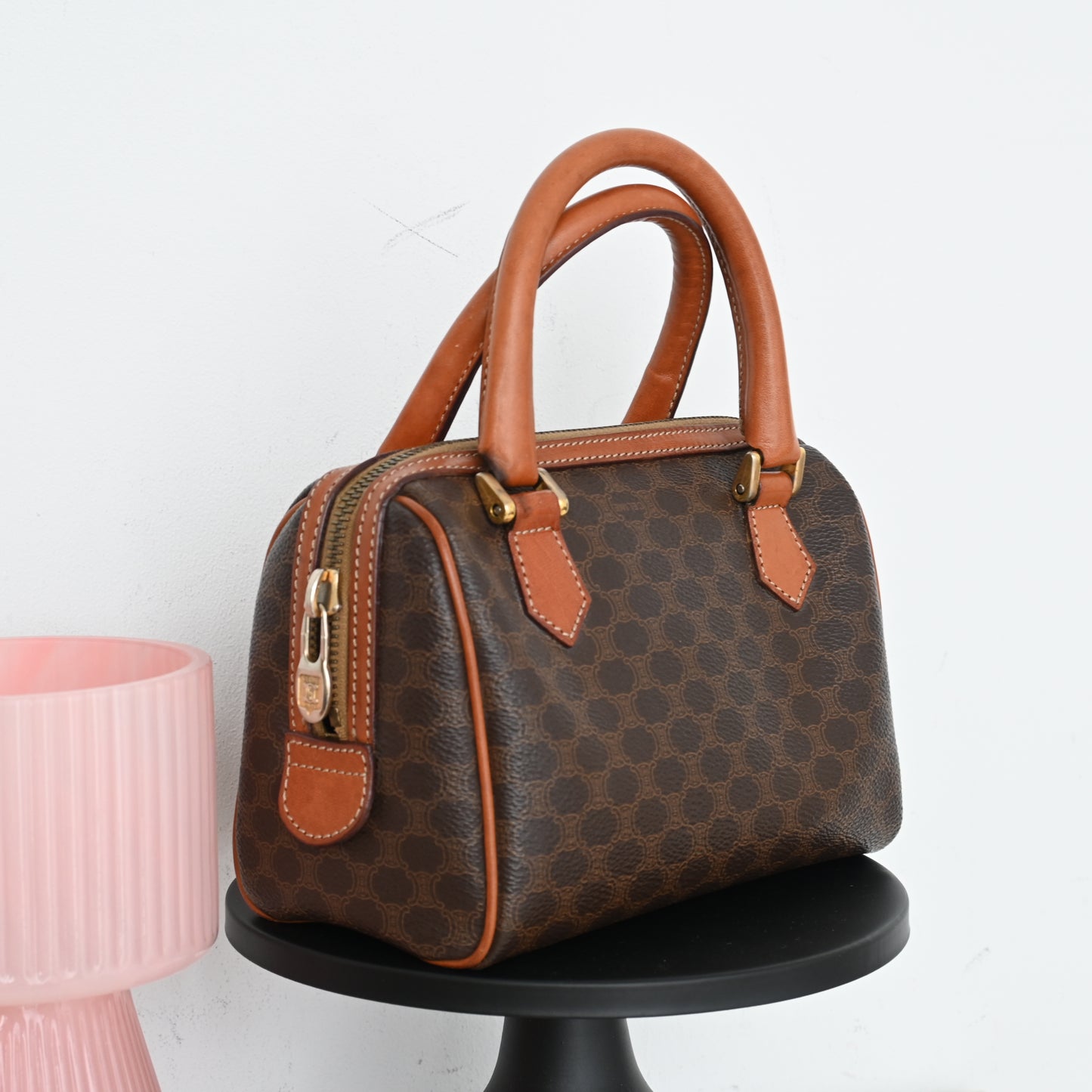 Celine Mini Boston Triomphe Monogram