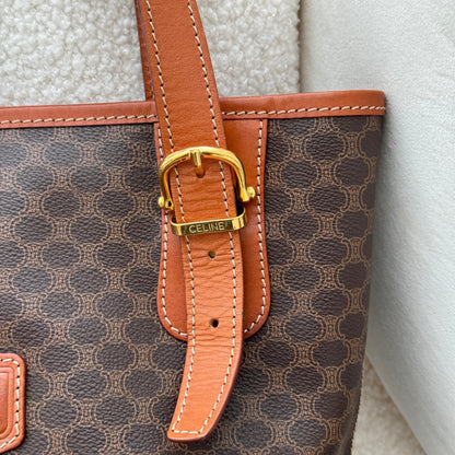 Celine Brown Macadam Triomphe Tote