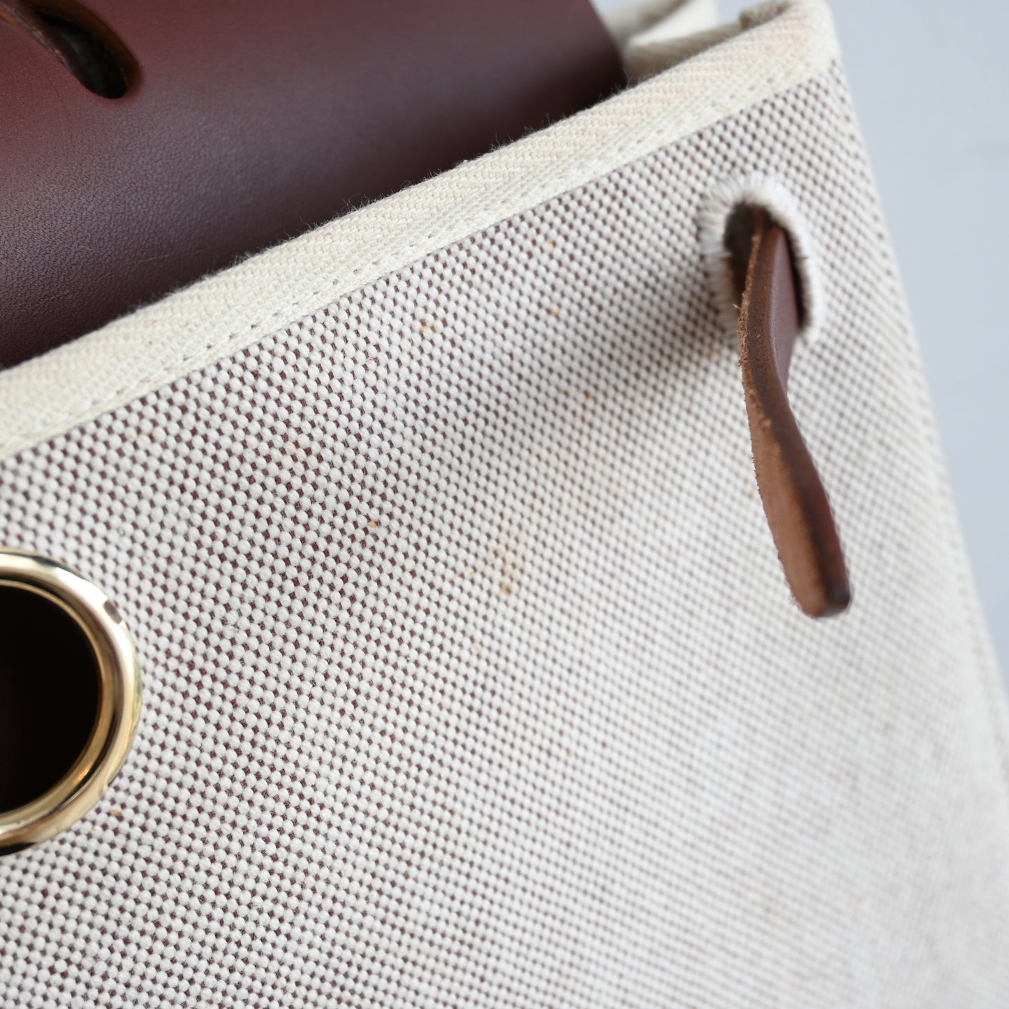 Hermès Toile Ale Bag Ad MM  □E: 2001