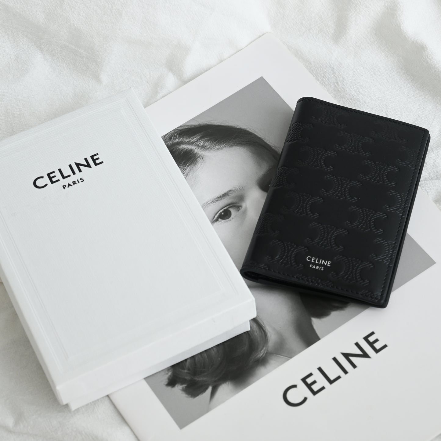 Celine Vertical Cardholder with Triomphe Embossed