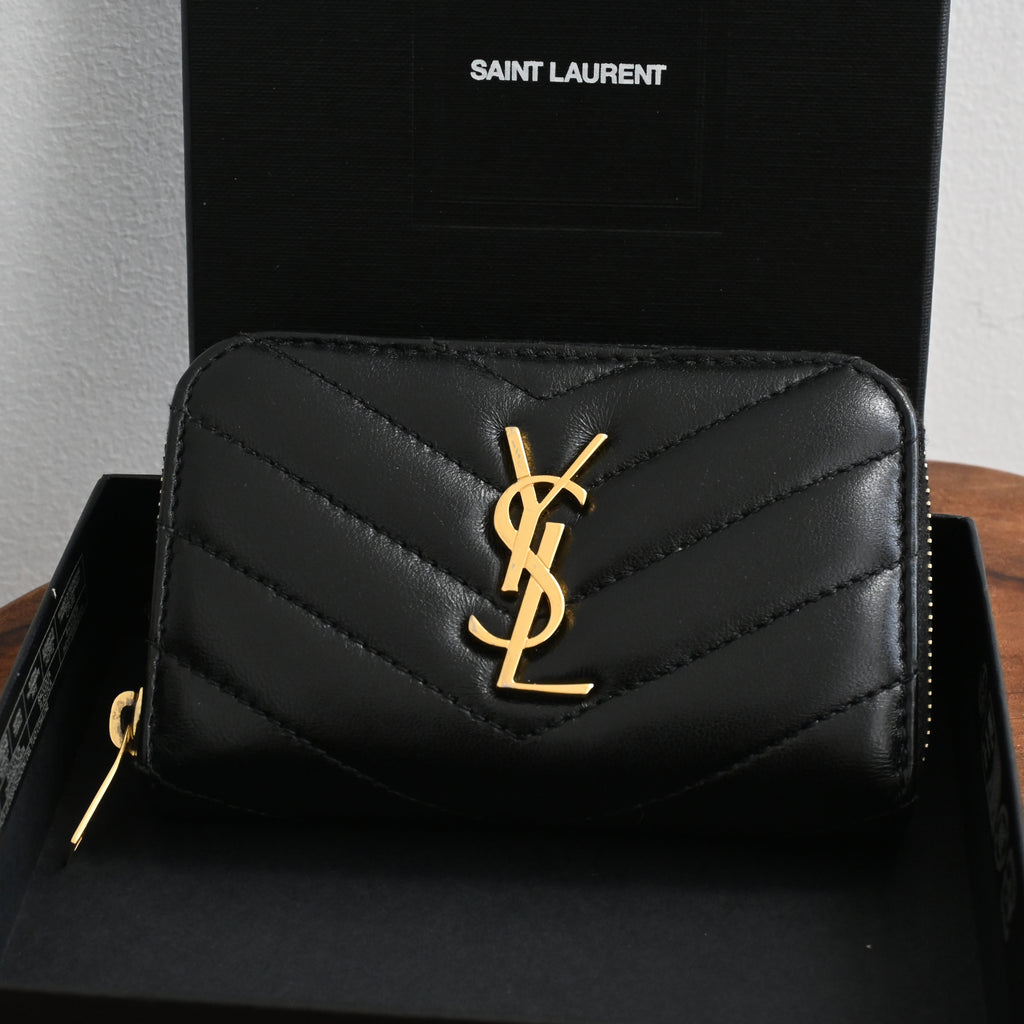 YSL Cassandre Matelasse Coin Card Wallet