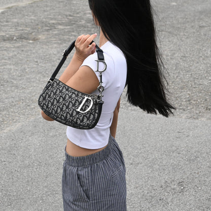 Dior D Charm Trotter Shoulder Bag - Leluxe Vintage Sdn. Bhd.