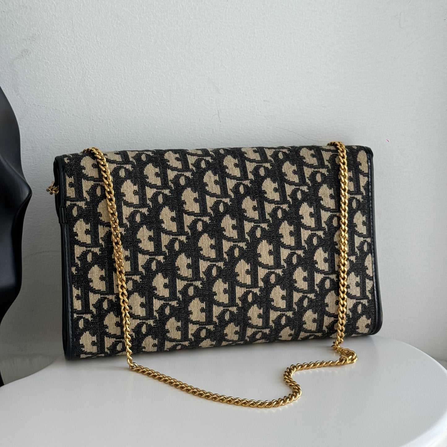 Dior Trotter Jacquard Chain Shoulder Bag