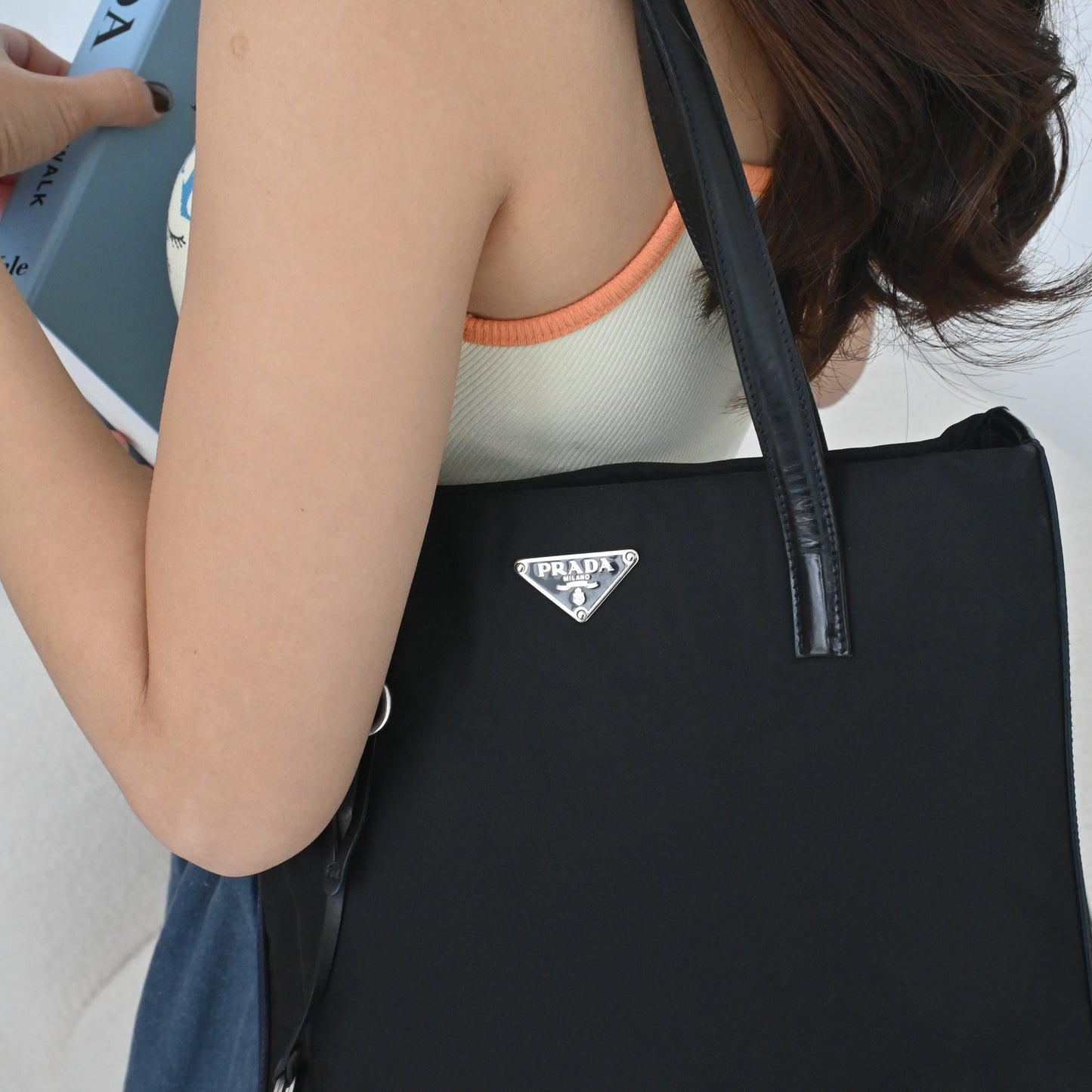 Prada Nylon Tote Black