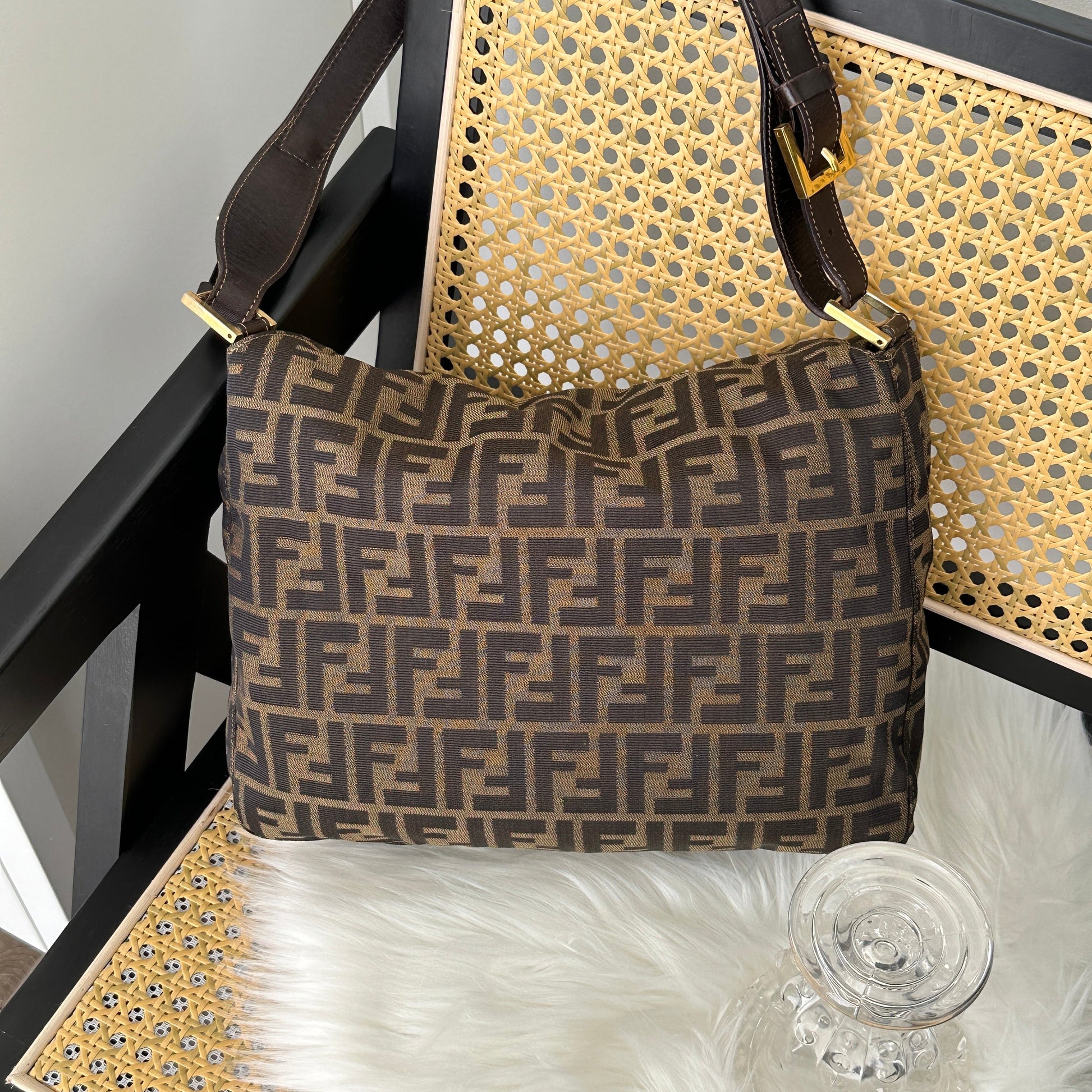 Fendi Zucca Mamma Baguette Bag - Leluxe Vintage Sdn. Bhd.