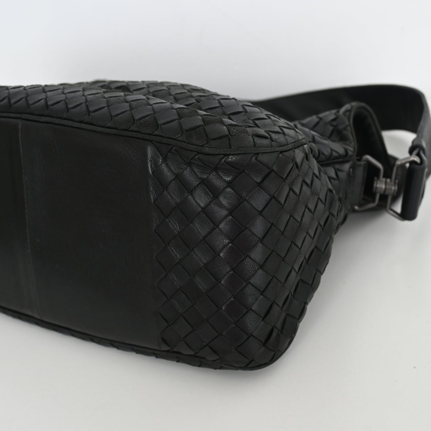 Bottega Veneta Intrecciato Double Flap Shoulder Bag