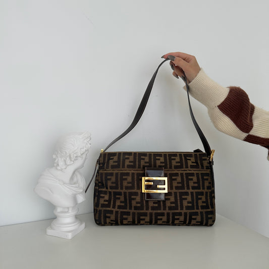 Fendi Zucca Monogram Shoulder Bag