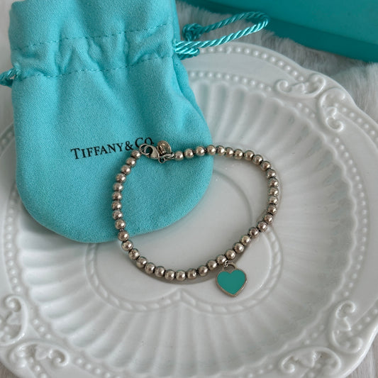 Return To Tiffany 925 Silver Bead Bracelet