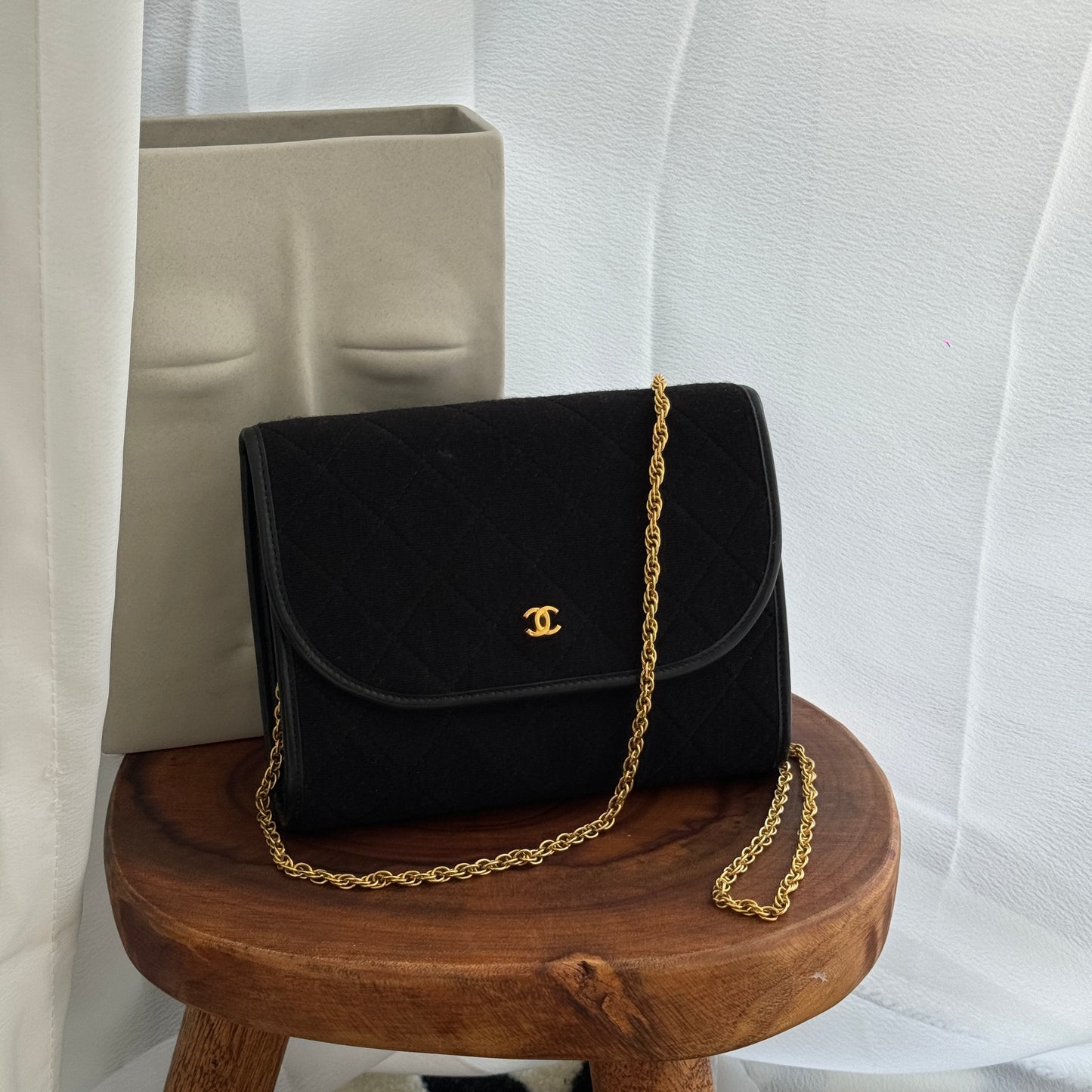 Chanel Matelasse Cotton Jersey Chain Bag