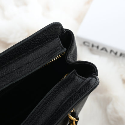 Chanel Triple CC Logo Chain Tote with Gold Ball