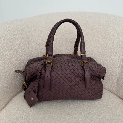 Bottega Veneta Violet Boston Bag