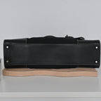 Prada Black Nylon Contrast Stitching Shoulder Bag