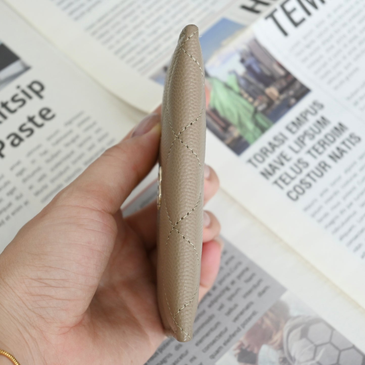 Chanel Classic Cardholder Beige