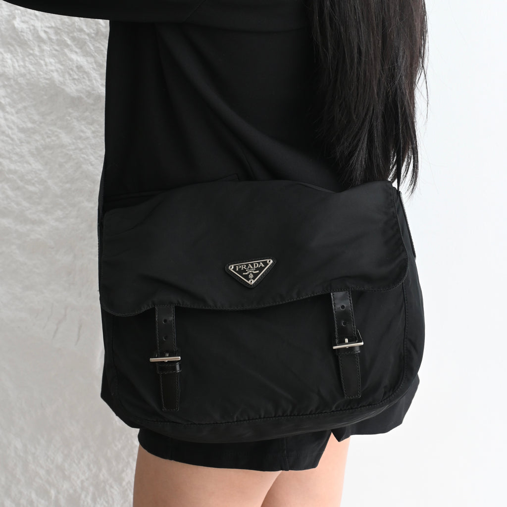 Prada Nylon Messenger Bag - Leluxe Vintage Sdn. Bhd.
