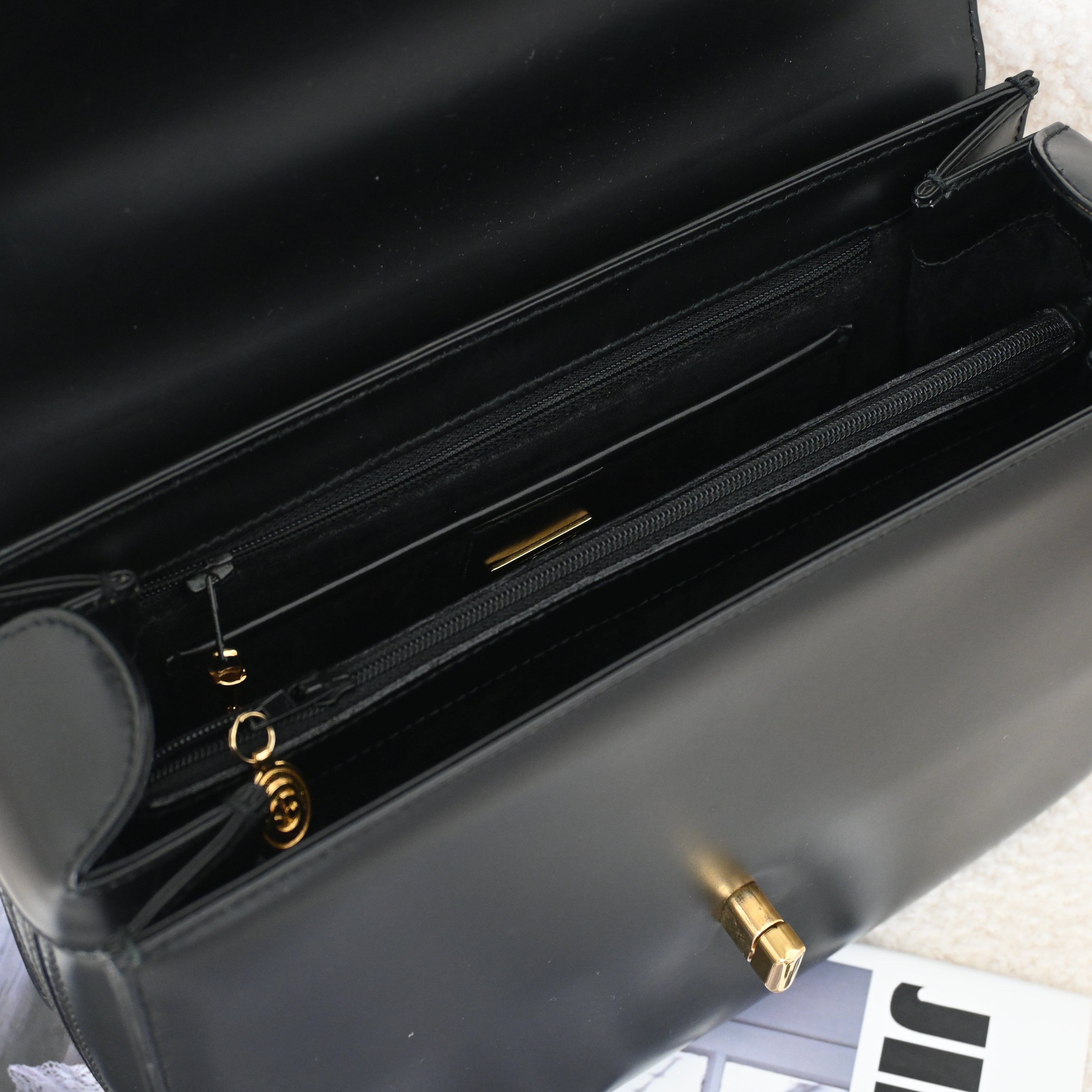 Old Gucci Turnlock Top Handle Handbag