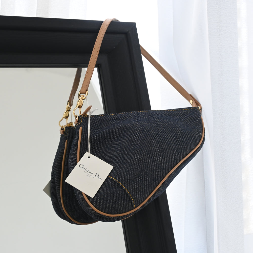 Dior Mini Saddle Denim Bag - Leluxe Vintage Sdn. Bhd.
