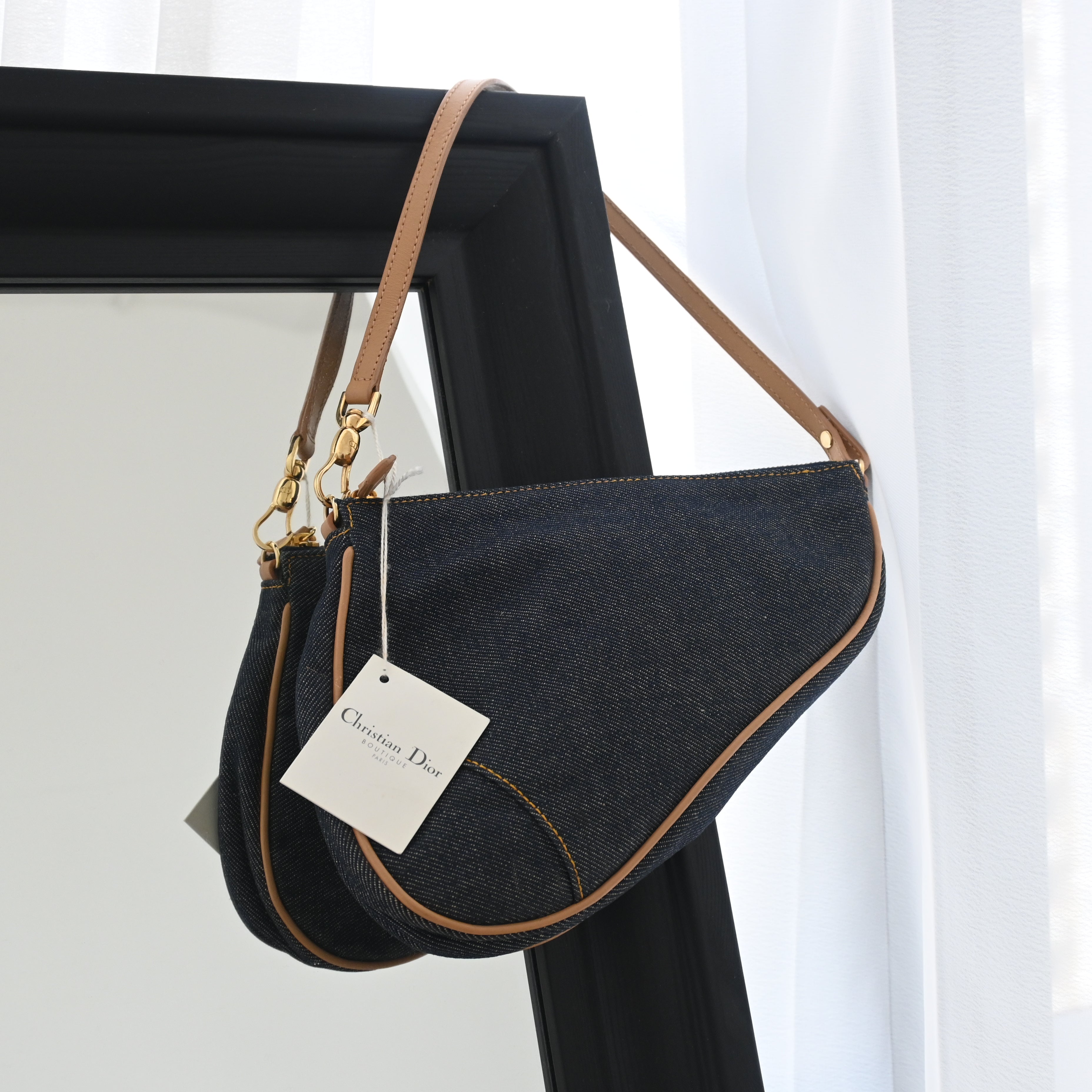 Dior Mini Saddle Denim Bag - Leluxe Vintage Sdn. Bhd.
