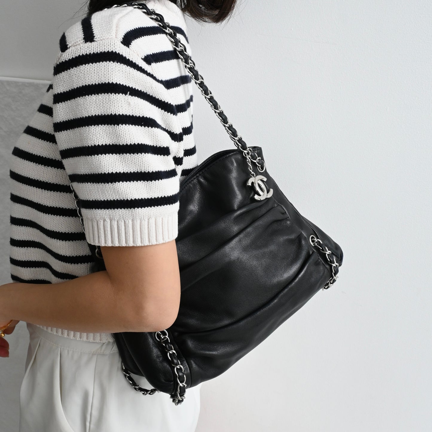 Chanel Sharpei Chain Shoulder Bag