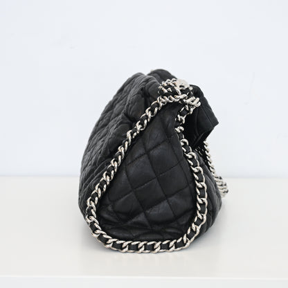 Chanel Chain Around Aged Calfksin Hobo SHW