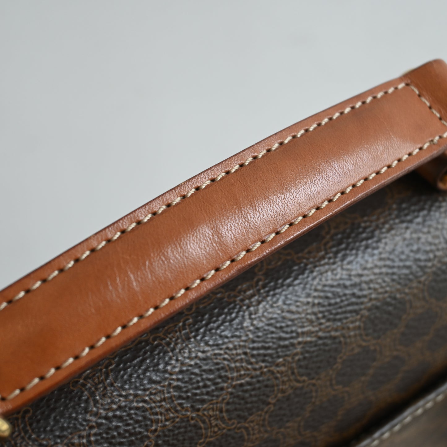 Celine Macadam Top Handle Kelly Bag