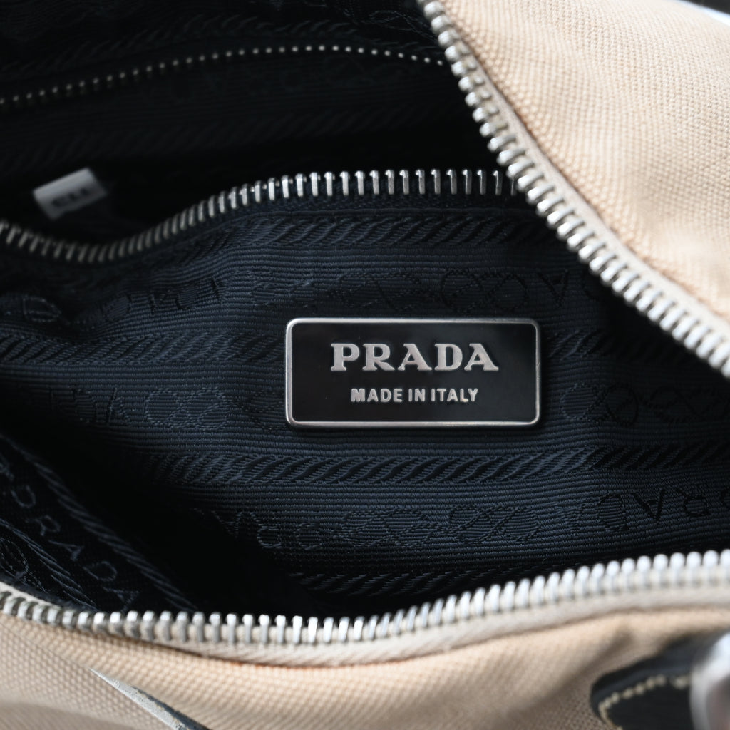 Prada Canvas Hobo - Leluxe Vintage Sdn. Bhd.
