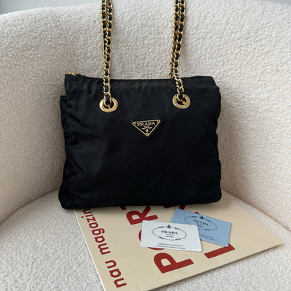 Prada Nylon Chain Shoulder Bag