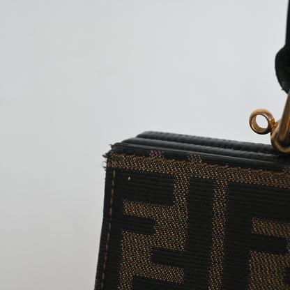 Fendi Zucca Monogram Top Handle Tote