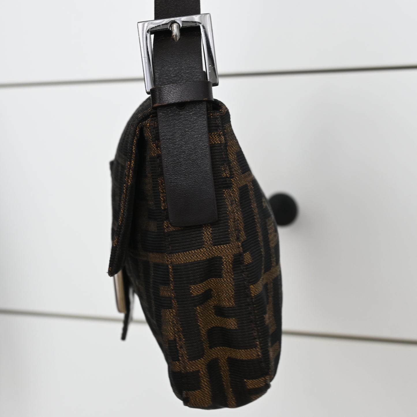 Fendi Zucca Mamma Baguette Shoulder Bag