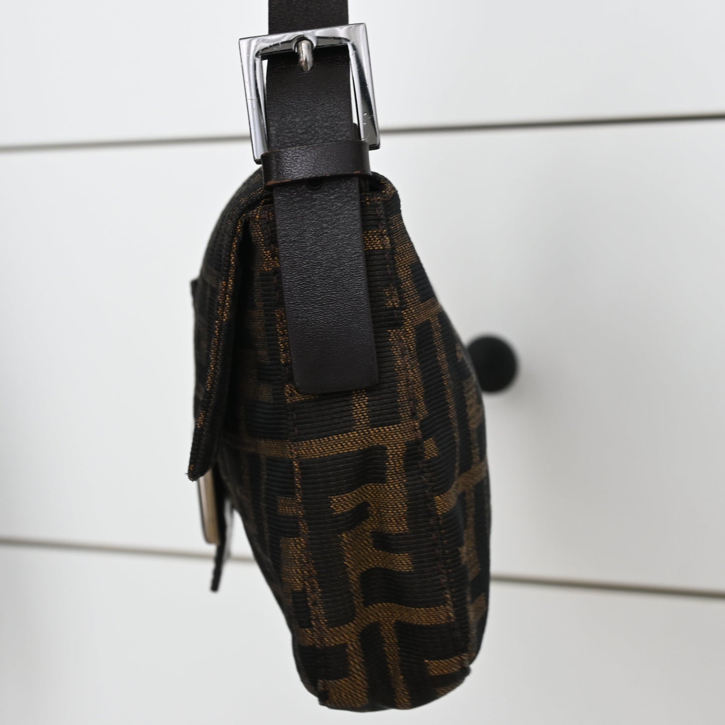 Fendi Zucca Mamma Baguette Shoulder Bag