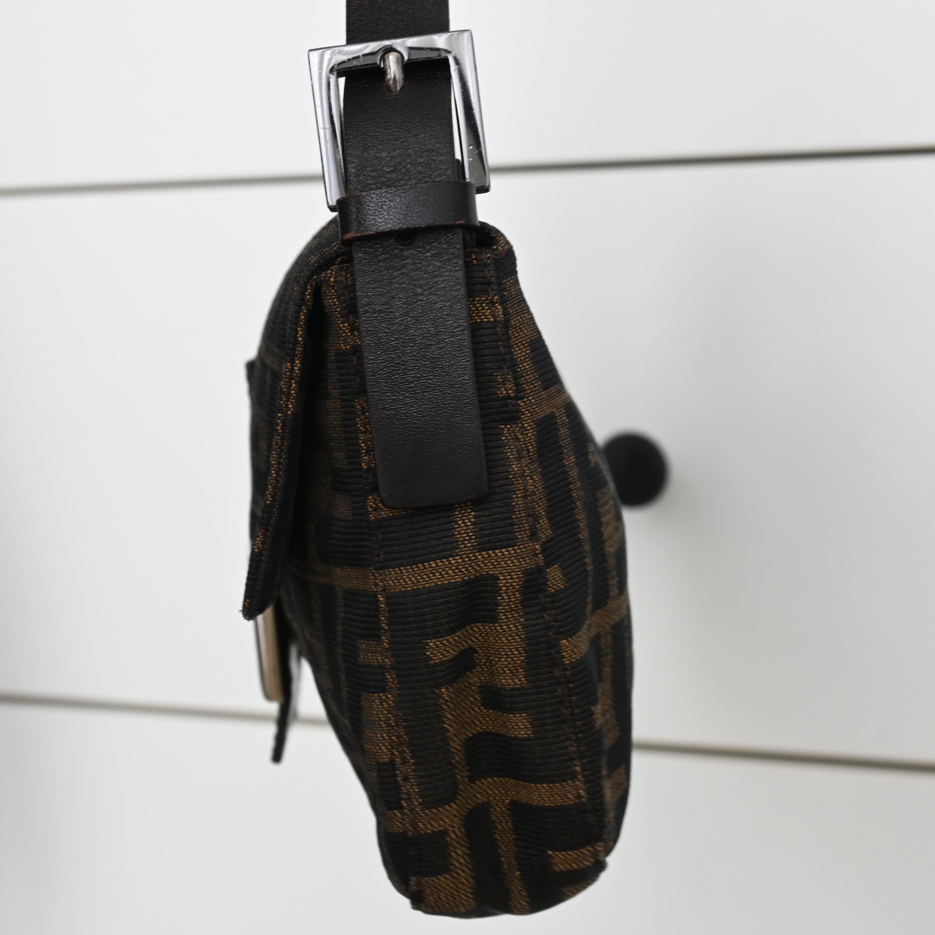 Fendi Zucca Mamma Baguette Shoulder Bag