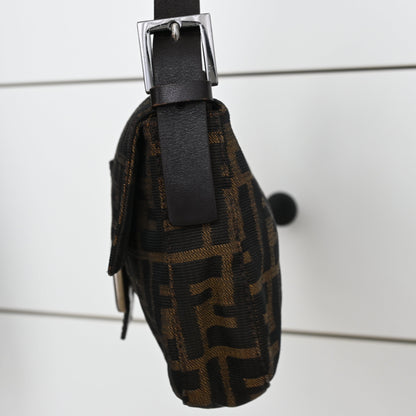 Fendi Zucca Mamma Baguette Shoulder Bag