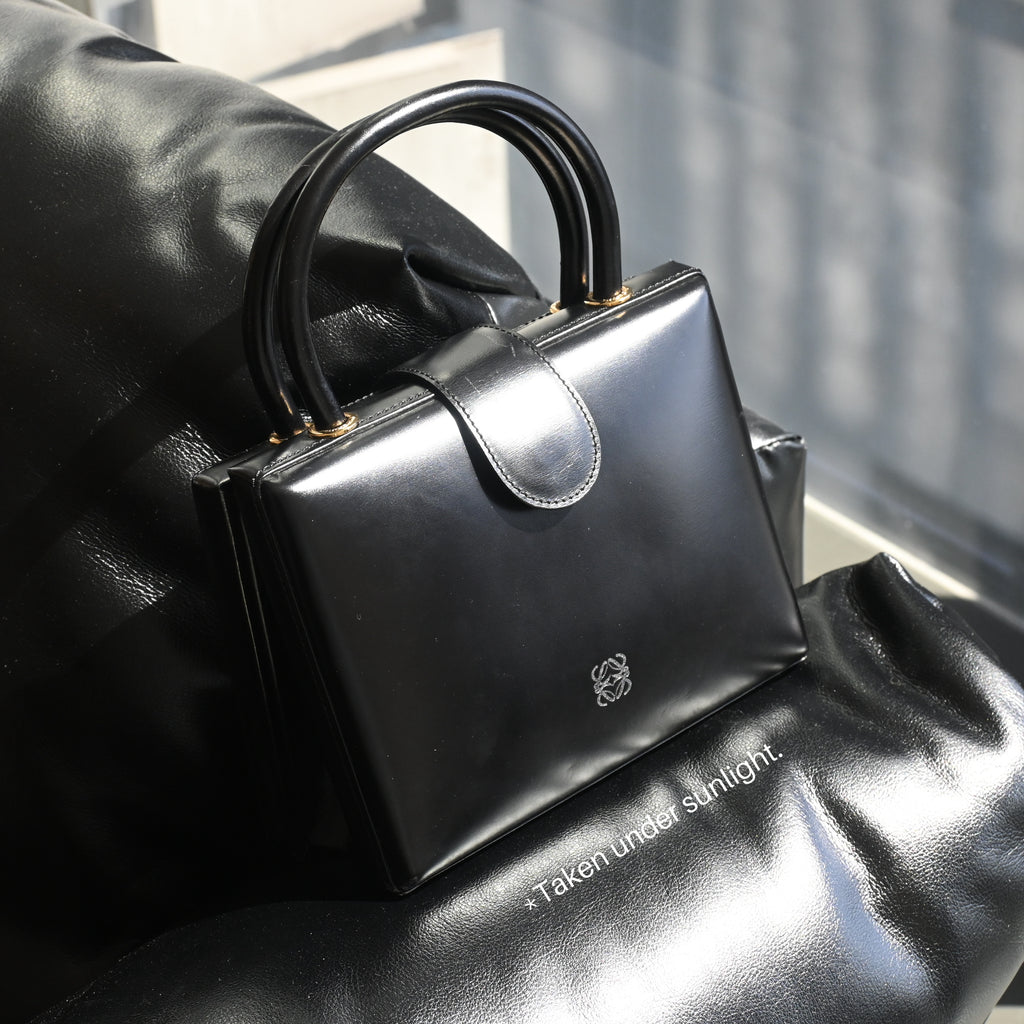 Loewe Anagram Logo Box Leather Mini Bag - Leluxe Vintage Sdn. Bhd.
