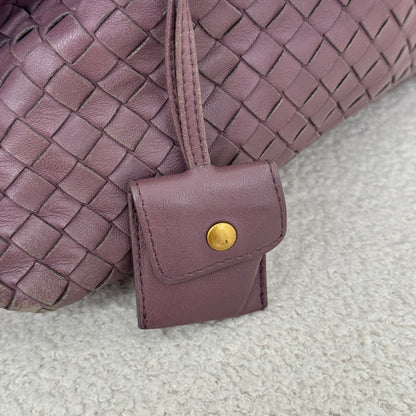 Bottega Veneta Violet Boston Bag