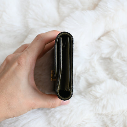 Chanel Khaki Trifold Cardholder
