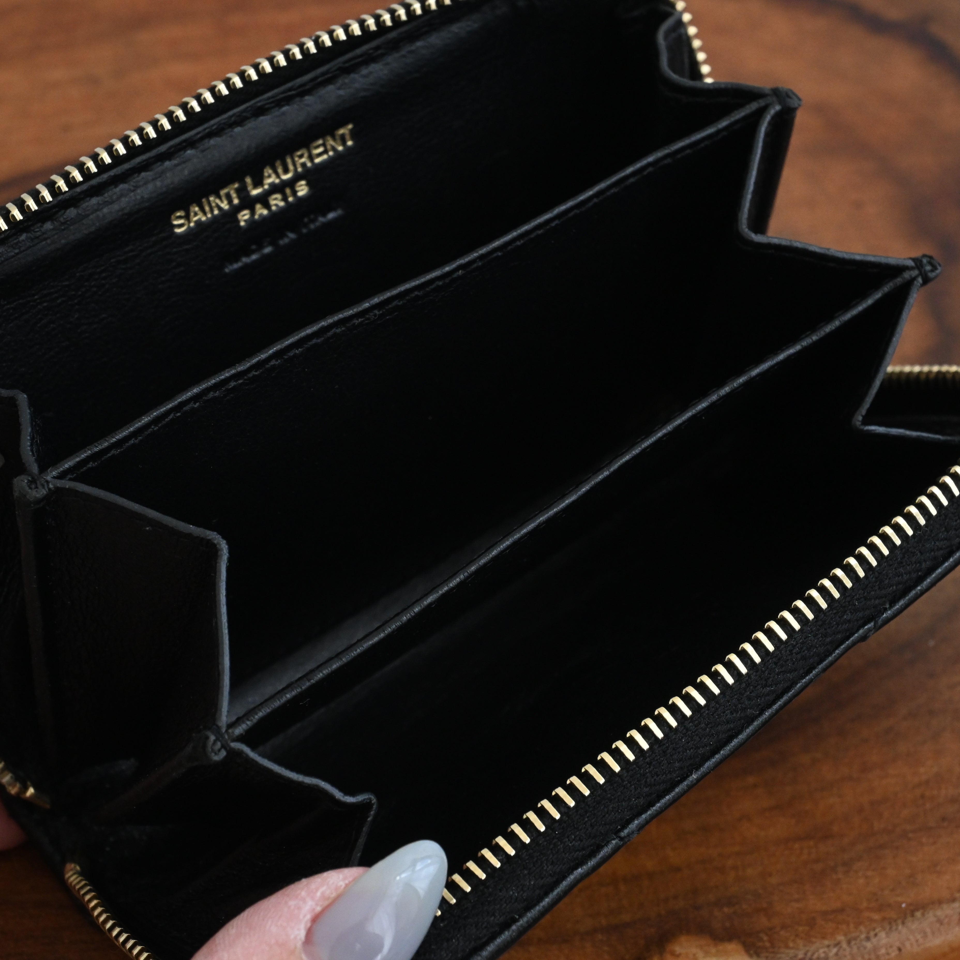 YSL Cassandre Matelasse Coin Card Wallet