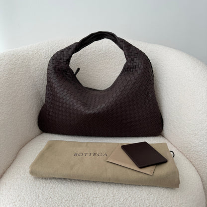 Bottega Veneta  Dark Brown Hobo Bag Medium - Leluxe Vintage Sdn. Bhd.