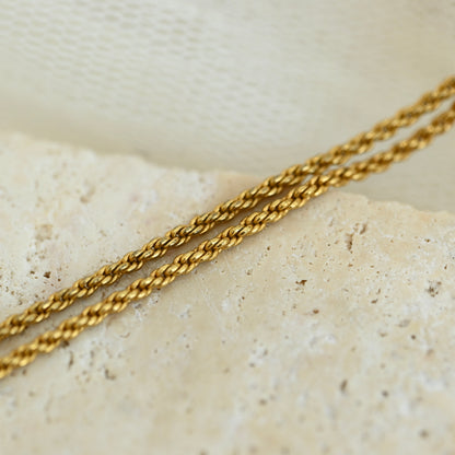 Christian Dior CD Rope Necklace