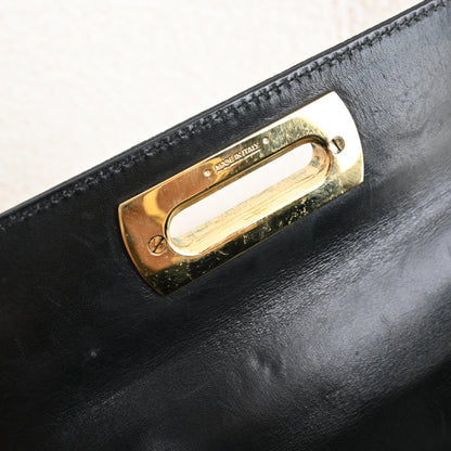 Salvatore Ferragamo Gancini Kelly Small in Embossed Lizard Leather