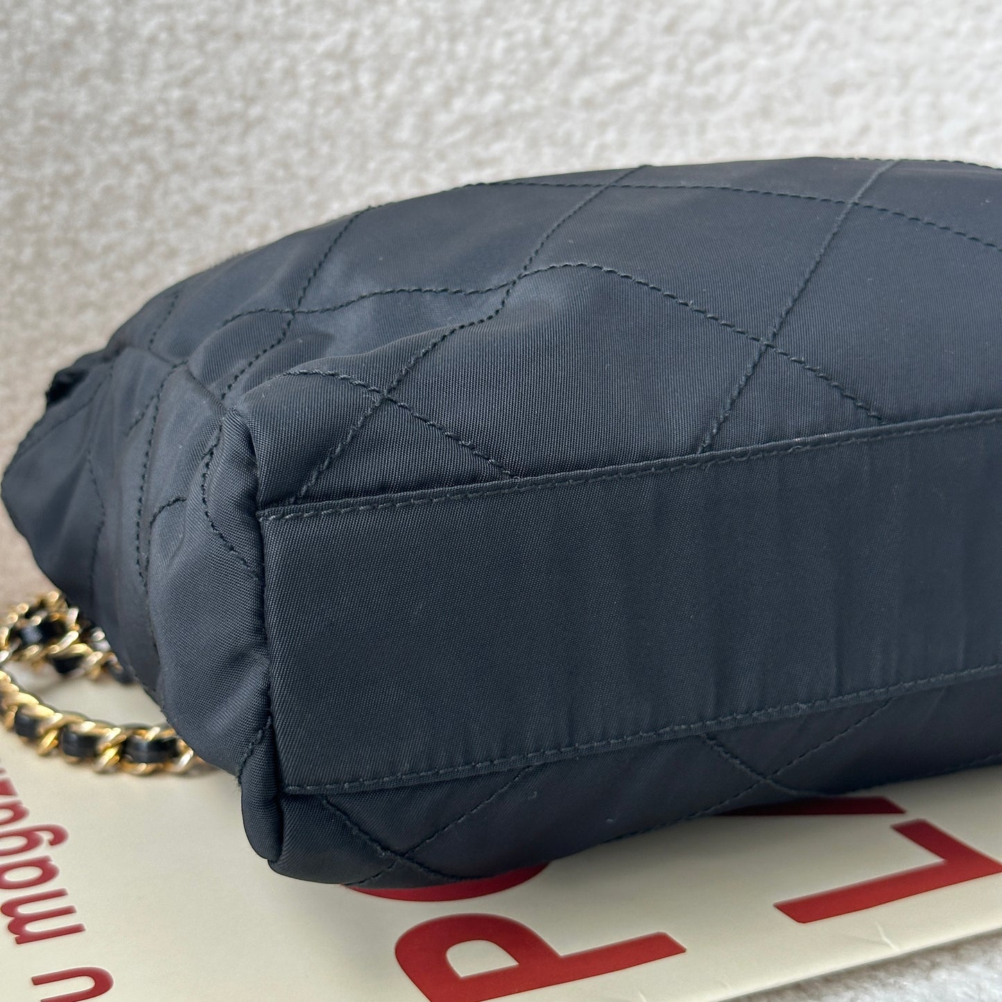 Prada Nylon Chain Shoulder Bag