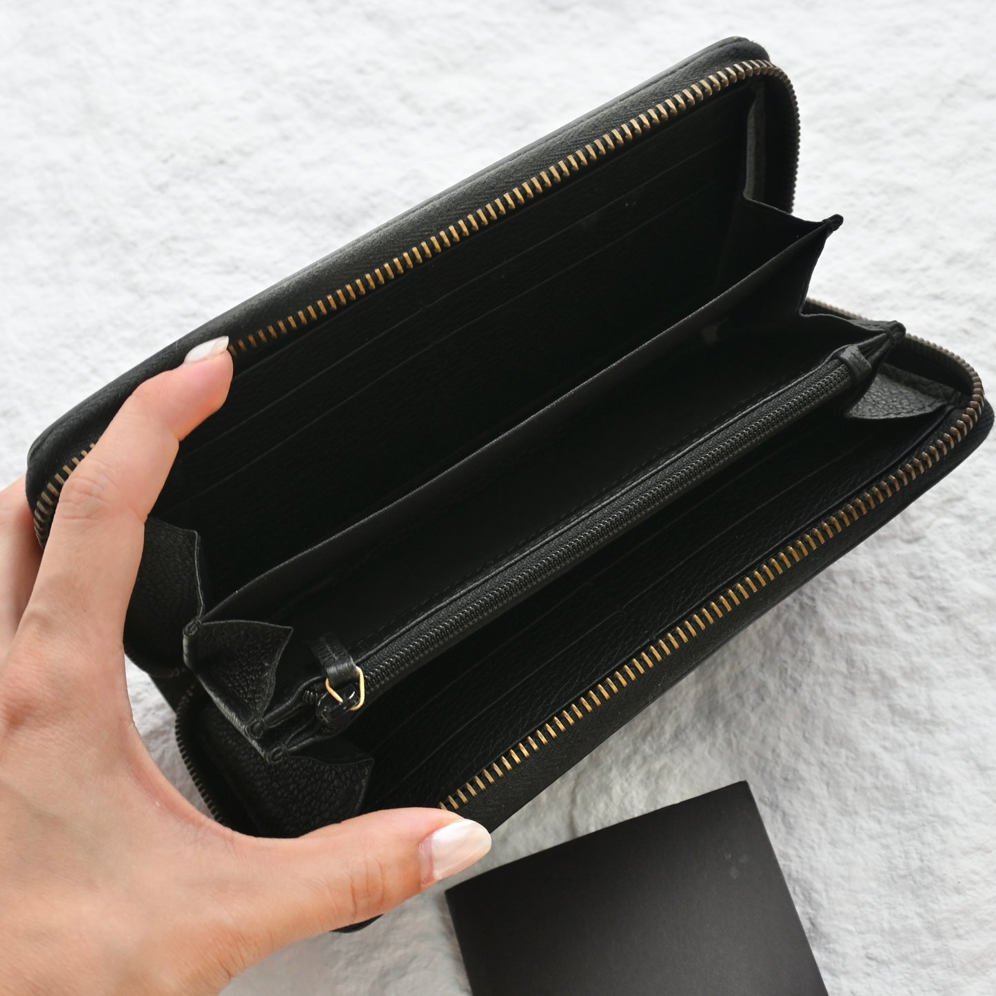 Gucci Print Zip Around Wallet