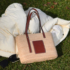 Loewe Anagram Small Square Basket Bag in Raffia - Leluxe Vintage Sdn. Bhd.