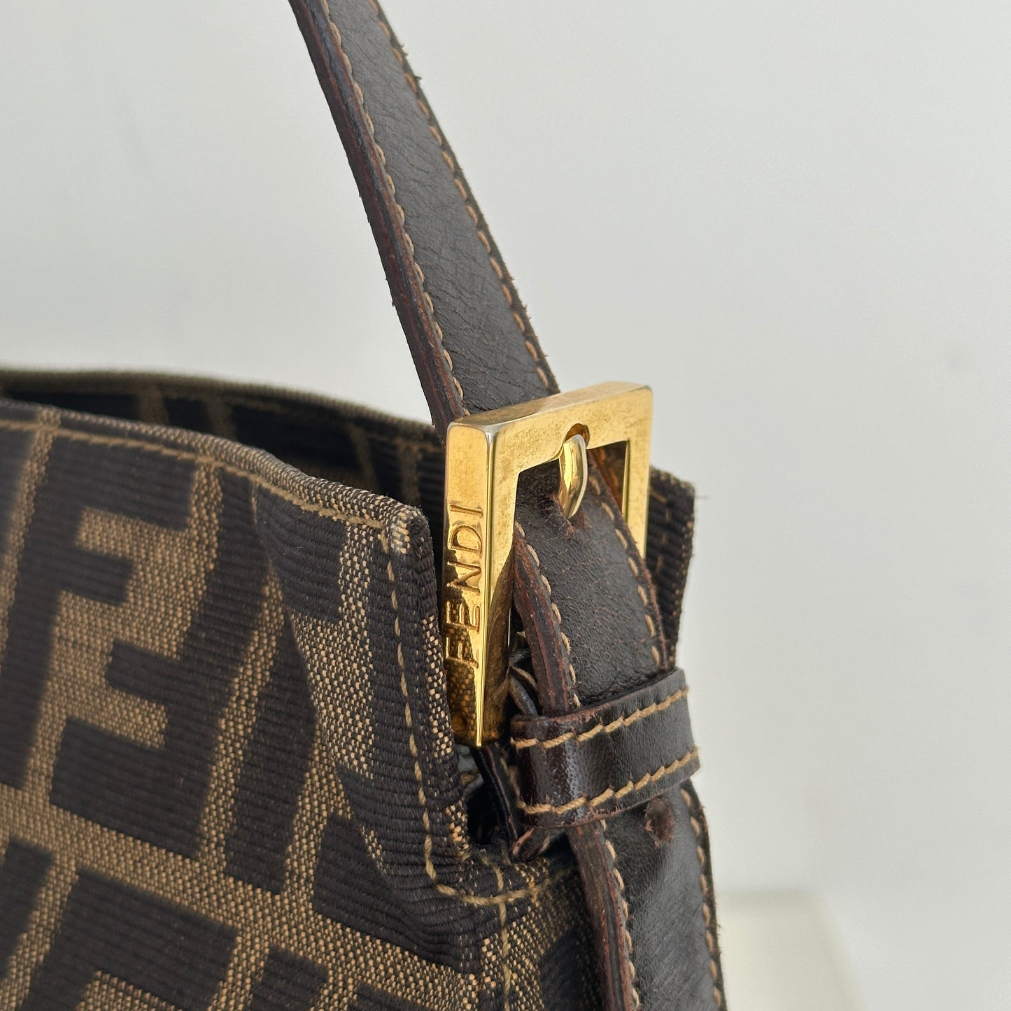 Fendi Zucca Monogram Shoulder Bag