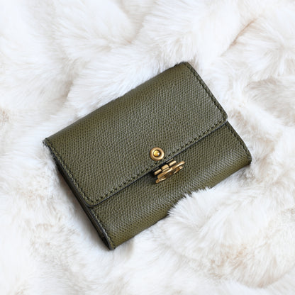 Chanel Khaki Trifold Cardholder